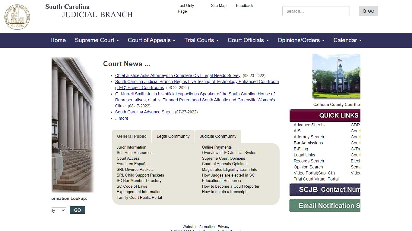 SC Judicial Branch - sccourts.org